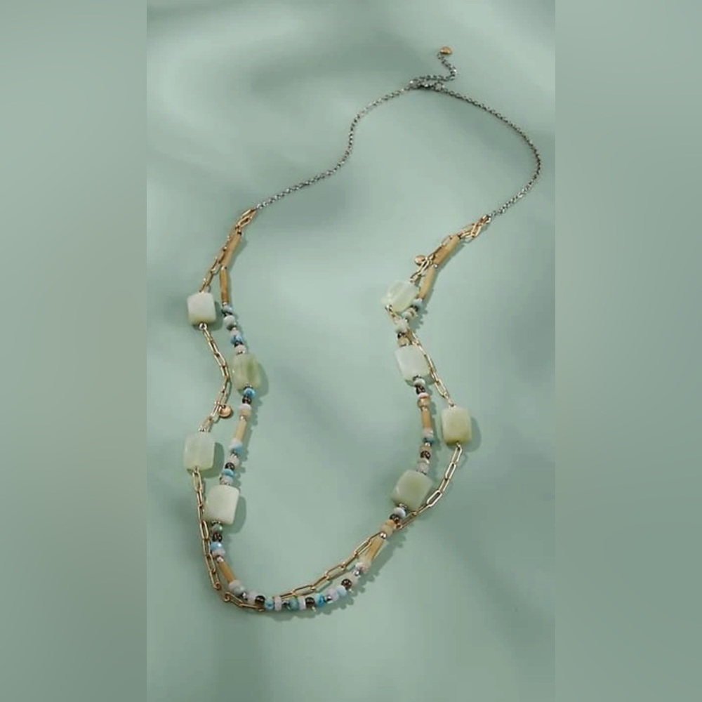 J.jill tranquil treasures station necklace size 35”